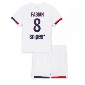 Paris Saint-Germain Fabian Ruiz #8 Borta Kläder Barn 2025-26 Kortärmad (+ Korta byxor)